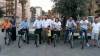 Pedalata in città con bici elettriche