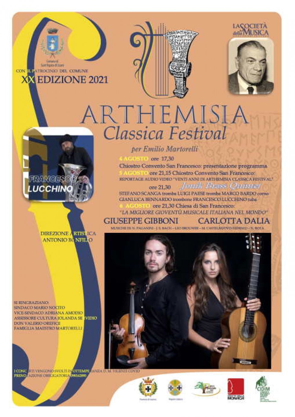 La locandina dell'evenrto musicale giunto alla sua 20a edizione