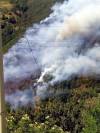 Il fumo sprigionatosi all&#039;inizio dell&#039;incendio