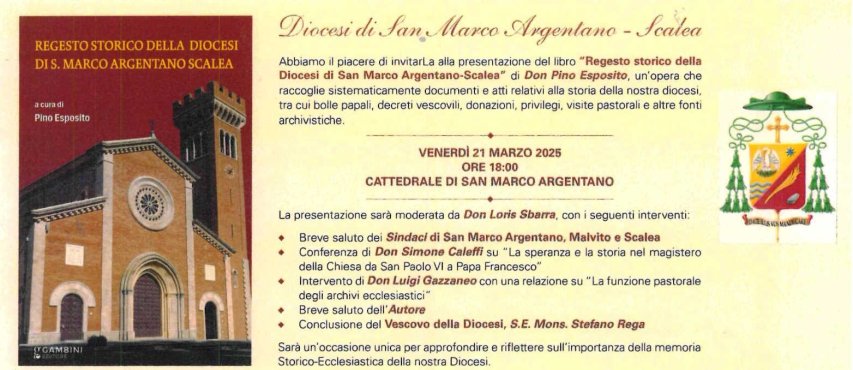 Don Pino Esposito racconta la diocesi di San Marco-Scalea