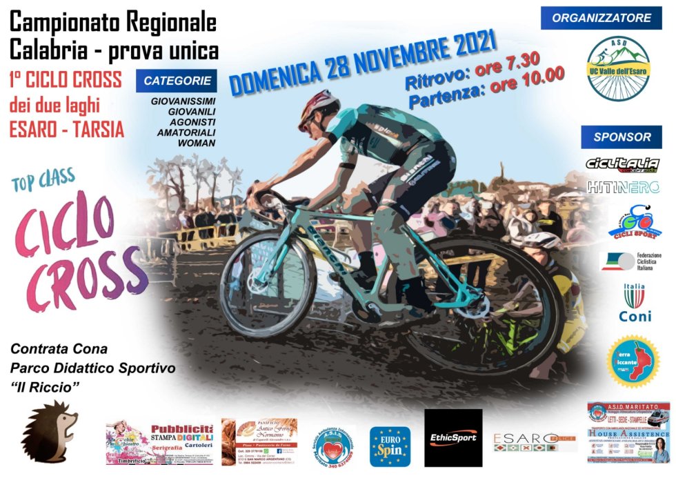 La locandina dell'evento ciclistico