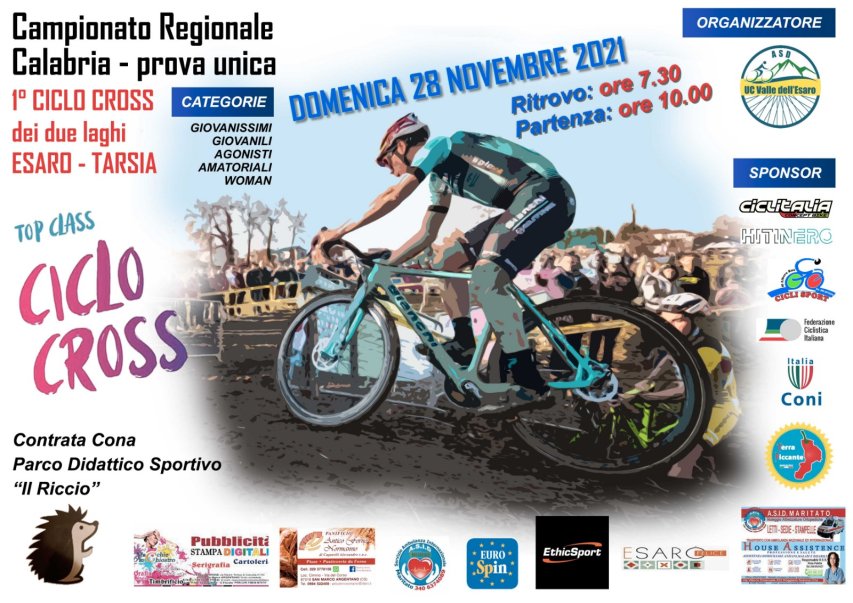 La locandina dell&#039;evento ciclistico