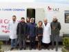 Il camper della Lilt durante lo screening a Sant&#039;Agata di Esaro