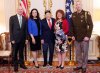 Da sx: Jack Markell, U.S. Ambassador to Italy and the Republic of San Marino; Elizabeth Bettina Nicolosi; Dominick Critelli; Nancy Lynn, Col N. Scott Cline, Army Attaché, US Embassy Defense Attaché Office