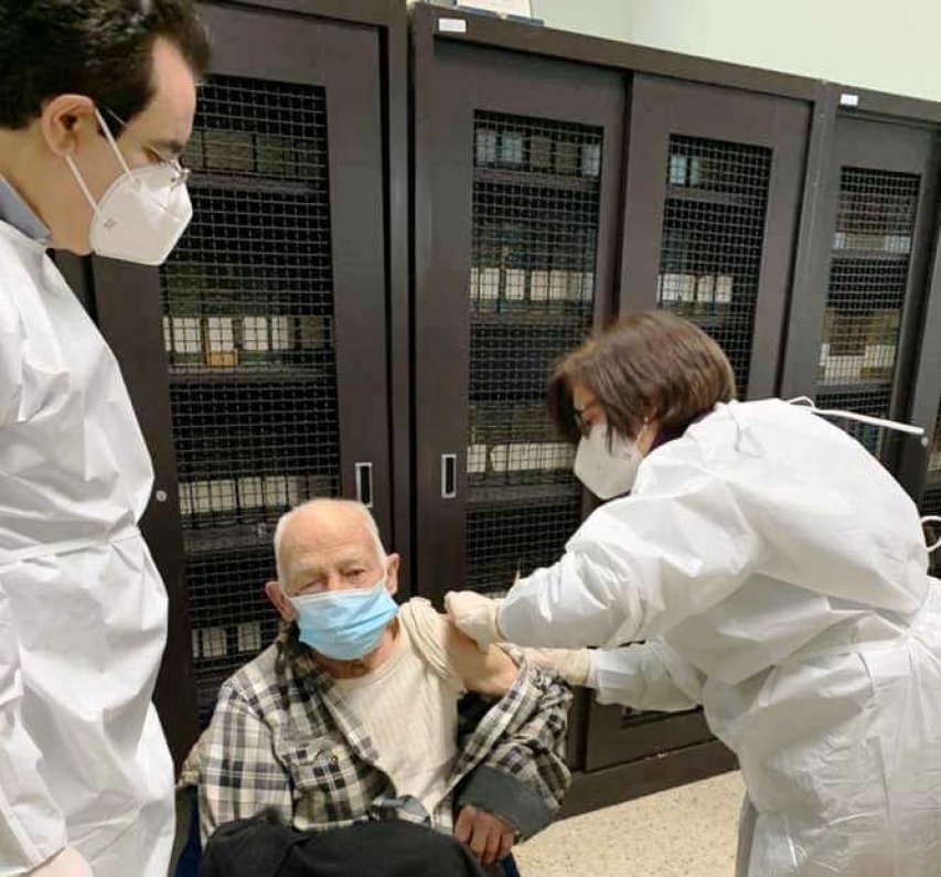 Il primo over 80 sandonatese vaccinato