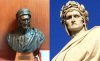 Il busto di Dante a Roggiano e la statua del Sommo poeta a Firenze