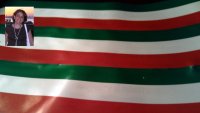 Sotto al tricolore la dedica ad Emilia Gatto