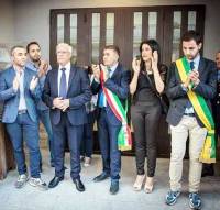 Alcuni componenti della maggioranza col sindaco Iacone