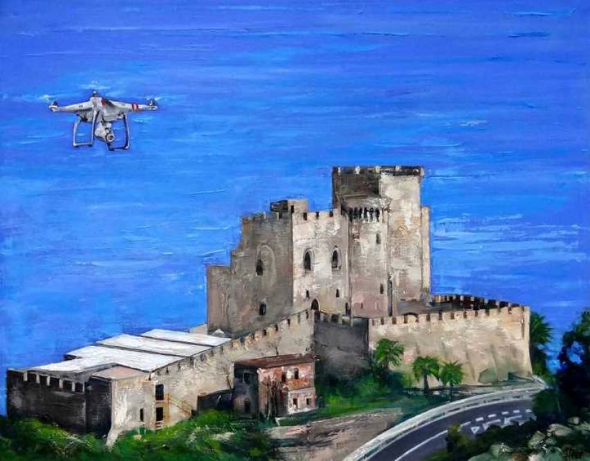 Il Castello di Roseto dipinto da Ferro